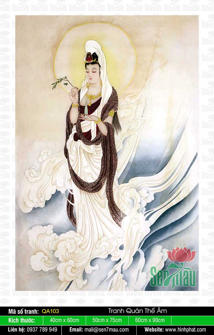 Hình Quan Âm Bồ Tát Đẹp - QA103: Quan Âm Bồ Tát là một trong những nhân vật được yêu thích nhất trong văn hóa Phật giáo. Với những hình ảnh đẹp nhất của Quan Âm Bồ Tát, bạn sẽ được trải nghiệm sự thanh tịnh và sự phát tâm cao đẹp của người có tâm Hồn tinh túy.