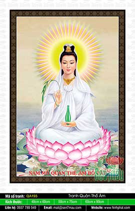 Hình Phật Mẹ Quan Âm QA193