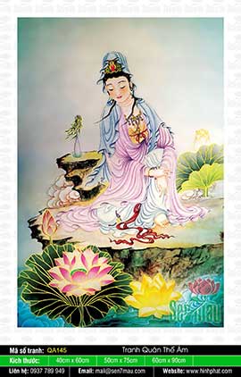 Hình Phật Quan Âm Bồ Tát Đẹp Nhất QA145