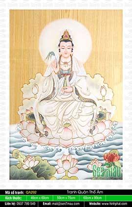 Hình Phật Quan Âm Bồ Tát Đẹp Nhất  QA292