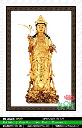 Phật Quan Âm Đẹp QA392
