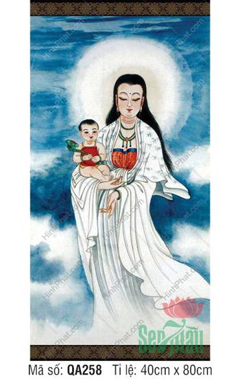 Quan Âm Bồ Tát QA258, Quán Thế Âm bồng đồng tử