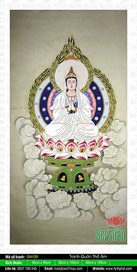 Tranh Phật Quan Âm - QA120