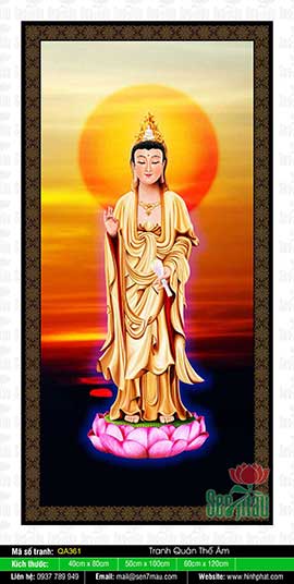Tranh Phật Quan Âm QA361