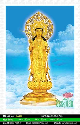 Tranh Phật Quan Âm QA402