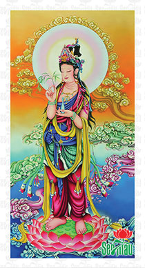 Tranh Phật Quan Âm Đẹp - QA349
