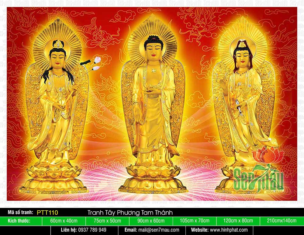 Stock ảnh Phật Tây Phương Tam Thánh 3  FreeVector6com