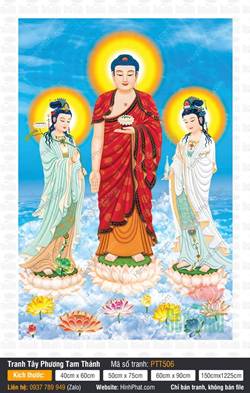 Bộ Hình Ảnh Đẹp Về Tây Phương Tam Thánh PTT506