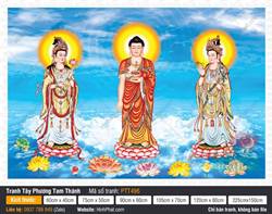 Hình Tây Phương Tam Thánh Khổ Lớn PTT496