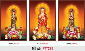 Hình Tây Phương Tam Thánh đẹp nhất PTT285, rực rỡ hào quang Hình Tây Phương Tam Thánh đẹp nhất PTT285, rực rỡ hào quang