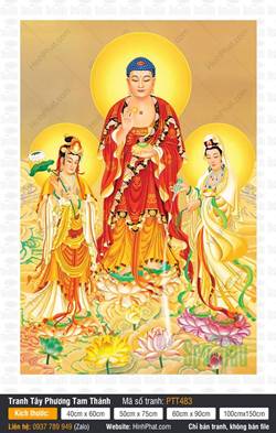 Tây Phương Tam Thánh Khổ Lớn PTT483
