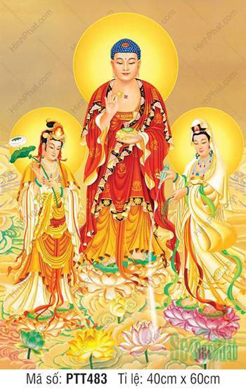 Tây Phương Tam Thánh Khổ Lớn PTT483
