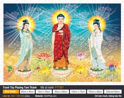 Tây Phương Tam Thánh Kích Thước Lớn PTT501