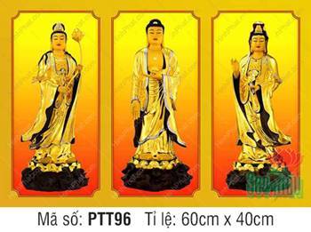 Hình Tây Phương Tam Thánh đẹp PTT96, tôn tượng y phục điểm đen Hình Tây Phương Tam Thánh đẹp PTT96, tôn tượng y phục điểm đen