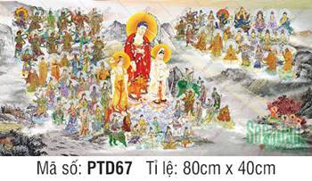 Tây Phương Tam Thánh Tiếp Dẫn PTD67, hải hội ngự núi mây