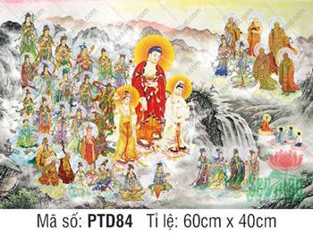Tây Phương Tiếp Dẫn PTD84, cảnh tượng đoàn thánh chúng ngự mây
