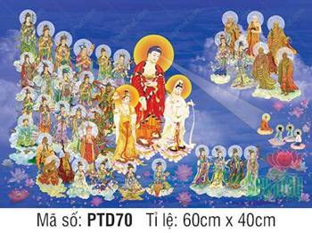 Tranh Tây Phương Tiếp Dẫn PTD70, hào quang tỏa sáng rực rỡ