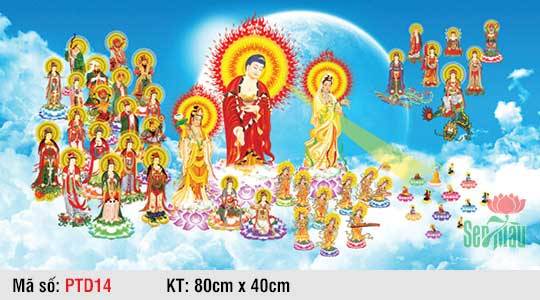 Hình Tây Phương Tiếp Dẫn PTD14, Tranh Phật Tiếp Dẫn