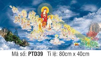 Hình Tây Phương Tiếp Dẫn PTD39, hào quang rực rỡ đại cảnh