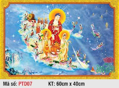 Hình Tây Phương Tiếp Dẫn Đẹp PTD07, Tranh Phật
