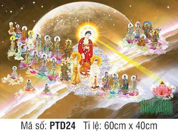 Tây Phương Tam Thánh Tiếp Dẫn PTD24, hào quang tỏa sáng tinh không