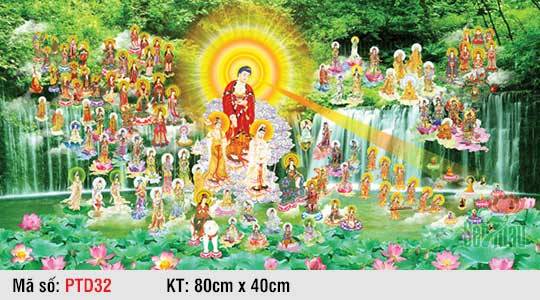 Tây Phương Tam Thánh Tiếp Dẫn PTD32, Hình Phật Đẹp