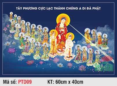 Tây Phương Tiếp Dẫn PTD09, Tranh Phật Tiếp Dẫn Đẹp