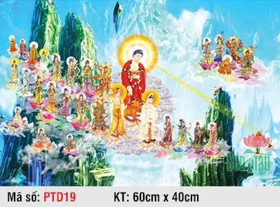 Tranh Tây Phương Tiếp Dẫn PTD19, Hình Phật Tiếp Dẫn