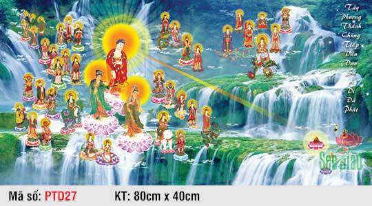 Tranh Tây Phương Tiếp Dẫn PTD27, Hình Phật Tiếp Dẫn