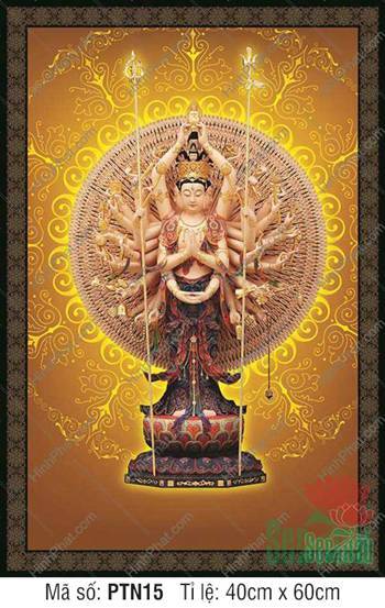 Đức Quan Âm Thiên Thủ Thiên Nhãn PTN15, Hào Quang Mandala Vàng