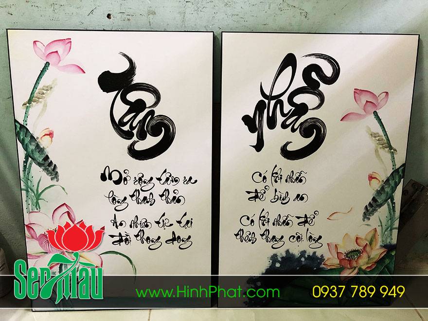 Tranh Phật ép gỗ Laminate