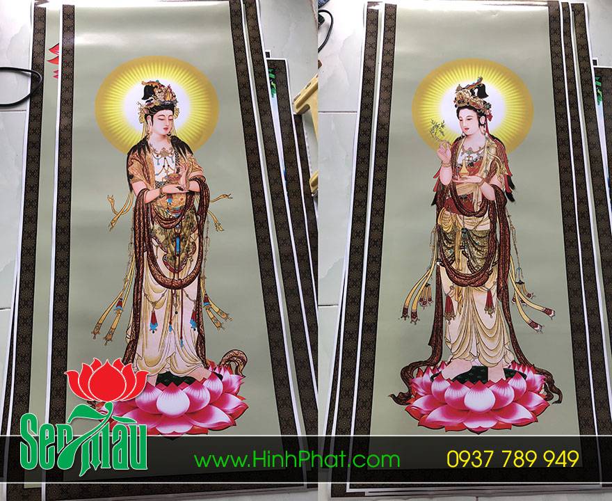 Tranh Phật in trên giấy ảnh