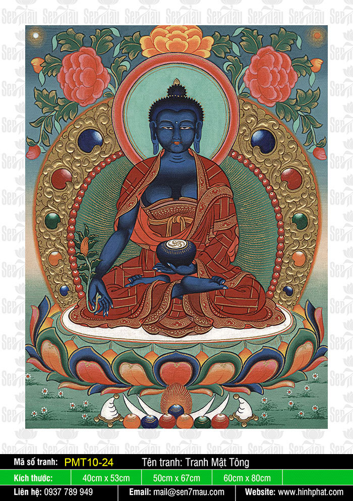 Phật Dược Sư - Mật Tông Tây Tạng Pmt10-24