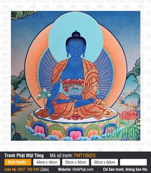 Medicine Buddha PMT10M20, Thân Tướng Xanh Lưu Ly Tự Tại