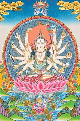 Tranh Cundi Bhagavati PMT44 Tranh Cundi Bhagavati PMT44