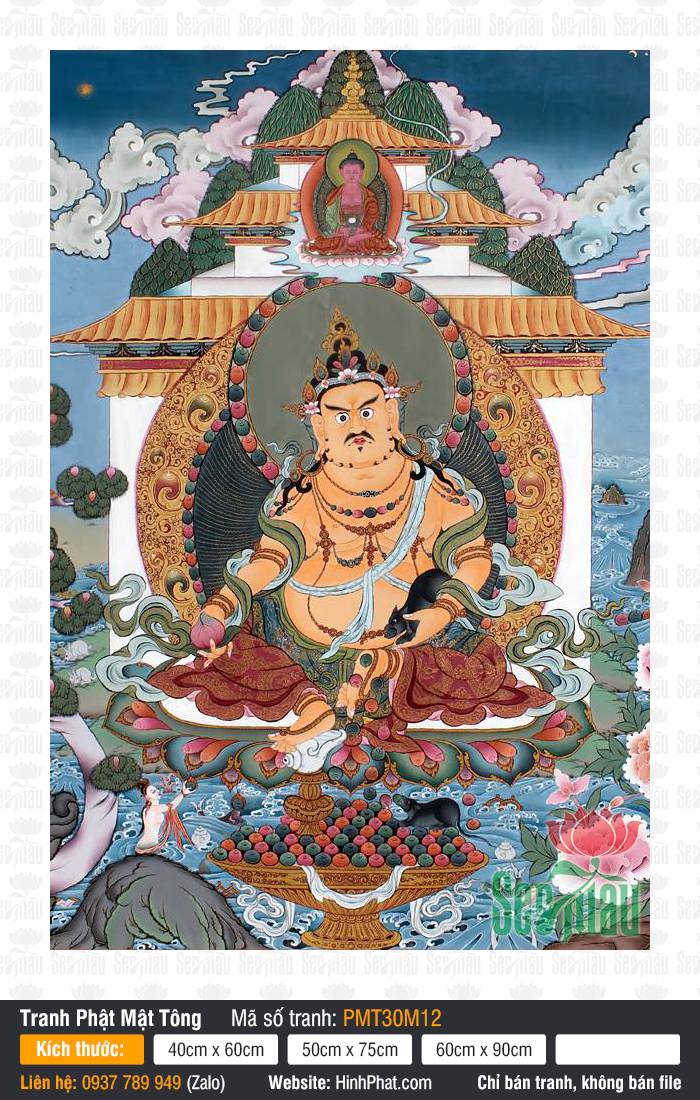 Dzambala PMT30M12, Tranh Thangka Mật Tông