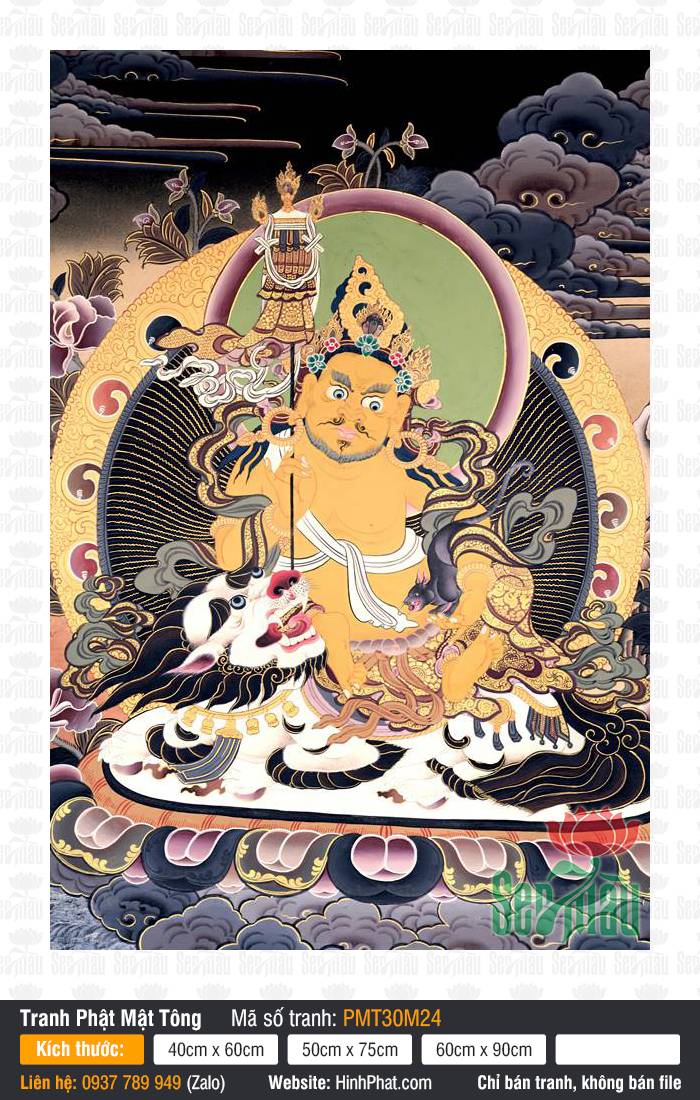 Dzambala PMT30M24, Tranh Thangka Tây Tạng