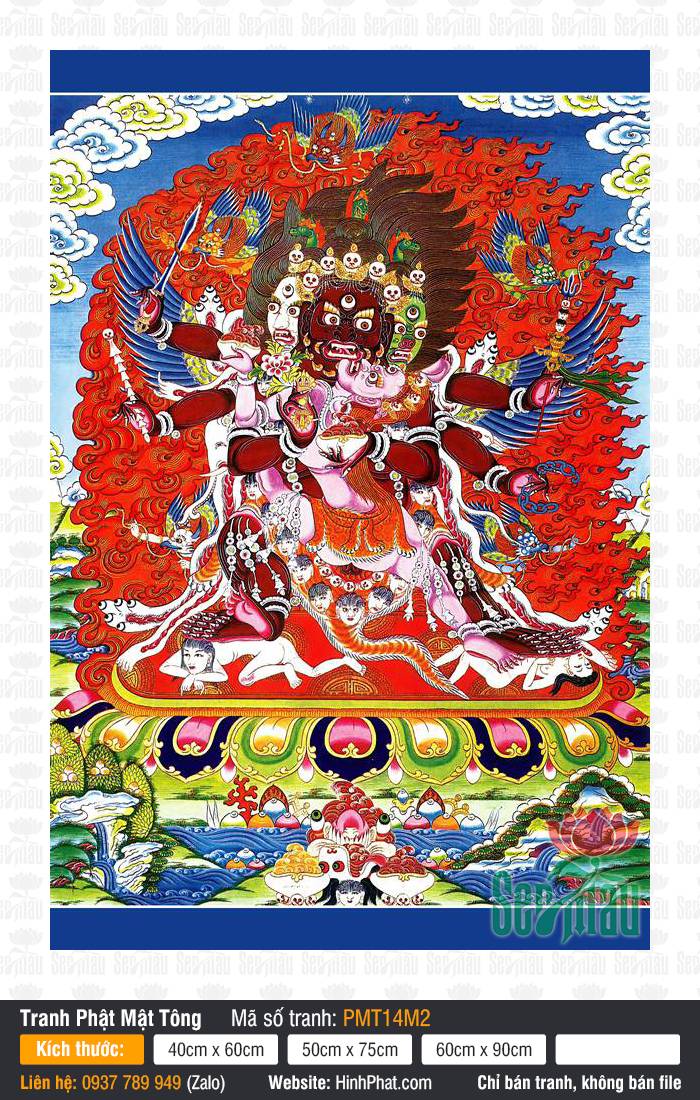 Hayagriva PMT14M2 Hayagriva PMT14M2 khắc họa hình ảnh Đức Mã Đầu Minh Vương phẫn nộ rực lửa