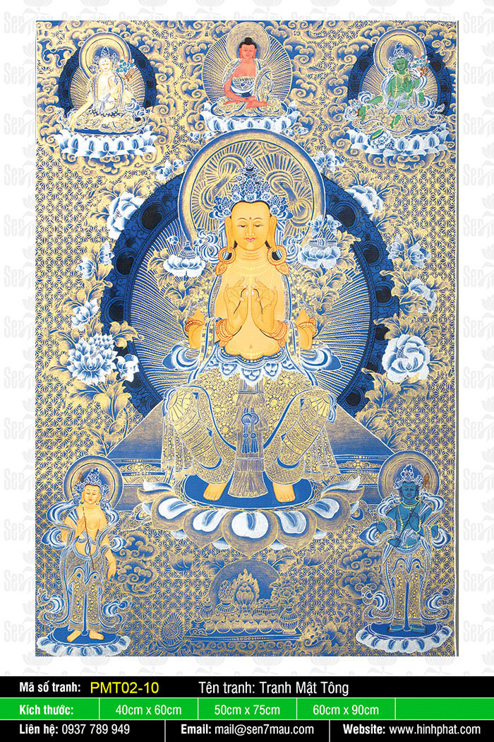 Hình ảnh Đức Phật Di Lặc-Mật Tông-Tây Tạng PMT02-10
