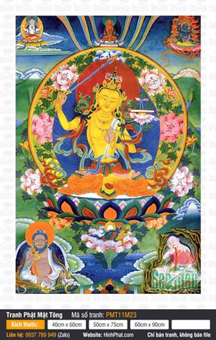 Manjushri Bodhisattva PMT11M23, tôn ảnh Đức Văn Thù rực rỡ