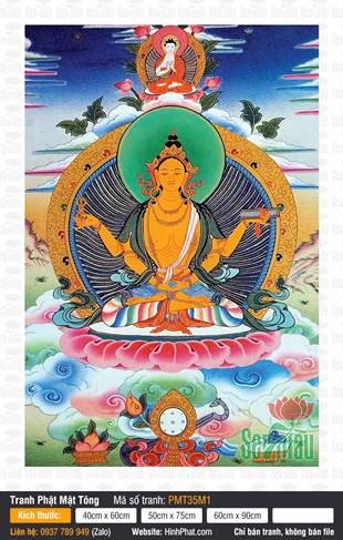 Prajnaparamita PMT35M1, tôn ảnh Đức Bát Nhã Phật Mẫu bốn tay