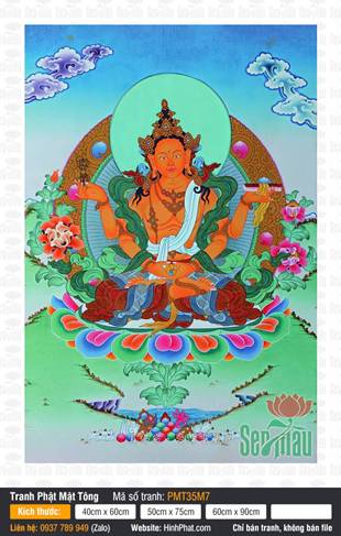 Prajnaparamita PMT35M7, Bát Nhã Phật Mẫu sắc vàng bốn tay