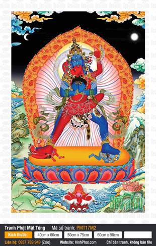 Kalachakra PMT17M2, tôn diện phẫn nộ giữa hào quang lửa