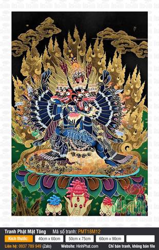 Vajrabhairava PMT18M12, diện trâu sắc tướng phẫn nộ