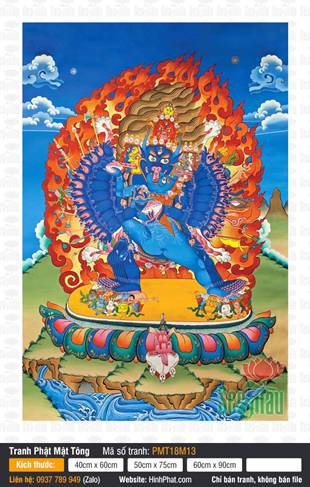 Yamantaka PMT18M13, hình tướng phẫn nộ diện ngưu