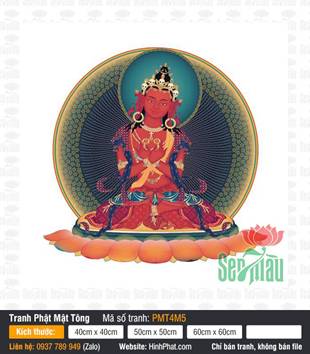 Vajradhara PMT4M5, tôn hình sắc đỏ uy nghiêm