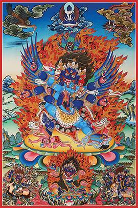 Tranh Vajrakilaya - Kim Cang Phổ Ba PMT13 Tranh Vajrakilaya - Kim Cang Phổ Ba PMT13