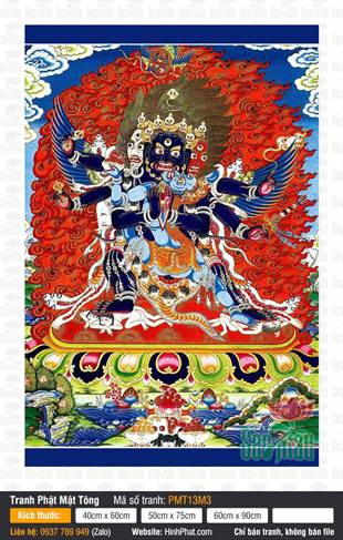 Vajrakilaya Kim Cang Phổ Ba PMT13M3, diện mạo phẫn nộ lửa đỏ