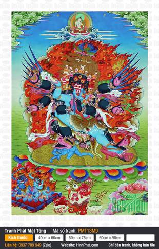 Vajrakilaya Kim Cang Phổ Ba PMT13M9, phẫn nộ ngự hào quang lửa đỏ Vajrakilaya Kim Cang Phổ Ba PMT13M9, phẫn nộ ngự hào quang lửa đỏ