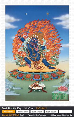 Vajrapani PMT16M11, hiện thân phẫn nộ dũng mãnh sắc xanh